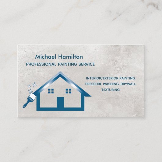 Beruflicher und moderner Malservice Visitenkarte (Vorderseite)