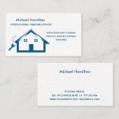 Beruflicher und moderner Malservice Visitenkarte (Vorne/Hinten)