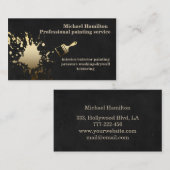 Beruflicher und moderner Malservice Visitenkarte (Vorne/Hinten)