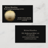 Beruflicher und moderner Malservice Visitenkarte (Vorne/Hinten)
