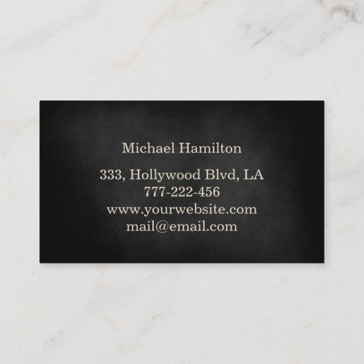 Beruflicher und moderner Malservice Visitenkarte (Rückseite)