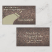Beruflicher und moderner Malservice Visitenkarte (Vorne/Hinten)
