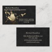 Beruflicher und moderner Malservice Visitenkarte (Vorne/Hinten)
