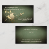 Beruflicher und moderner Malservice Visitenkarte (Vorne/Hinten)