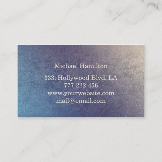 Beruflicher und moderner Malservice Visitenkarte (Rückseite)