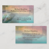 Beruflicher und moderner Malservice Visitenkarte (Vorne/Hinten)