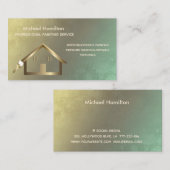 Beruflicher und moderner Malservice Visitenkarte (Vorne/Hinten)