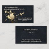 Beruflicher und moderner Malservice Visitenkarte (Vorne/Hinten)
