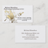 Beruflicher und moderner Malservice Visitenkarte (Vorne/Hinten)