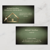 Beruflicher und moderner Malservice Visitenkarte (Vorne/Hinten)