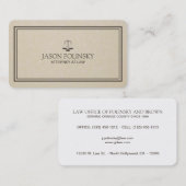 Beruflicher und moderner Rechtsanwalt Visitenkarte (Vorne/Hinten)