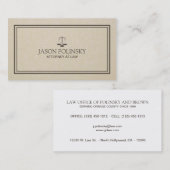 Beruflicher und moderner Rechtsanwalt Visitenkarte (Vorne/Hinten)