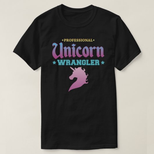 Beruflicher Unicorn Wrangler Classic T - Shirt (Design vorne)