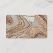 Beruflicher Unternehmensberater aus Gold-Marmor Visitenkarte (Rückseite)