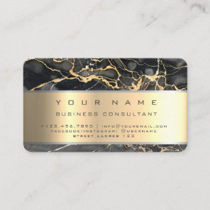 Beruflicher Unternehmensberater für Black Marble Visitenkarte