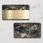 Beruflicher Unternehmensberater für Black Marble Visitenkarte (Vorne/Hinten)