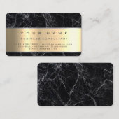 Beruflicher Unternehmensberater für Black Marble Visitenkarte (Vorne/Hinten)