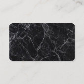 Beruflicher Unternehmensberater für Black Marble Visitenkarte (Rückseite)