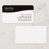 Beruflicher Unternehmensberater Visitenkarte (Vorne/Hinten)