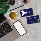 Beruflicher Unternehmenspilot für die blaue Luftfa Visitenkarte