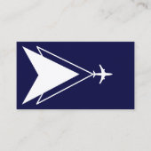 Beruflicher Unternehmenspilot für die blaue Luftfa Visitenkarte (Vorderseite)
