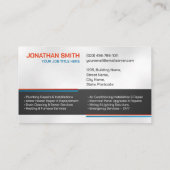 Beruflicher Unternehmer für Elektro- und Klempnert Visitenkarte (Rückseite)