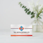 Beruflicher Unternehmer für Elektro- und Klempnert Visitenkarte (Stehend Vorderseite)