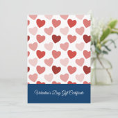 Beruflicher Valentinstag-Geschenkgutschein (Stehend Vorderseite)