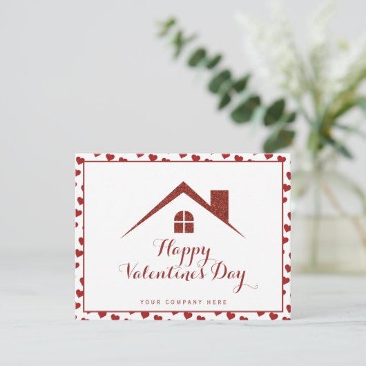 Beruflicher Valentinstag Real Anwesen House Karte (Stehend Vorderseite)