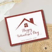 Beruflicher Valentinstag Real Anwesen House Postkarte