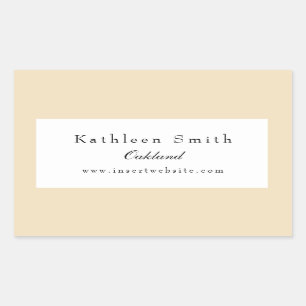 Beruflicher Vanilla-Kundenrand Rechteckiger Aufkleber