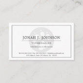Beruflicher Veterinärdienst | Hundeschalter-Visite Visitenkarte (Vorderseite)