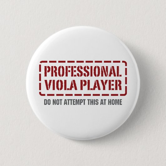 Beruflicher Viola-Spieler Button (Vorderseite)