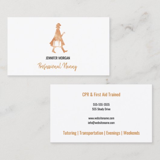 Beruflicher Visitenkarte (Vorne/Hinten)