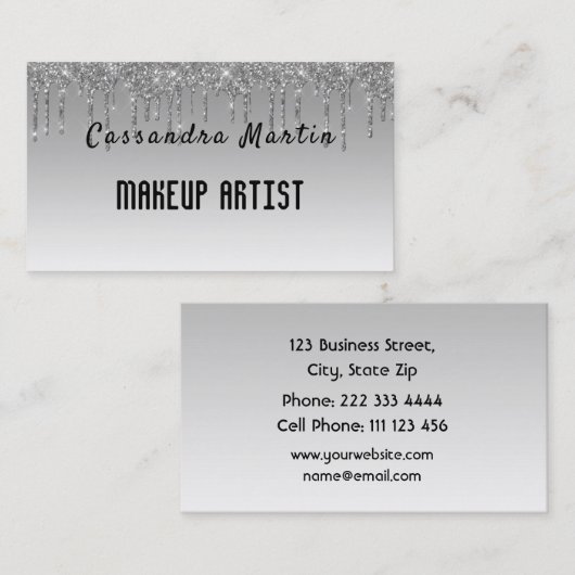 Beruflicher Visitenkarte (Vorne/Hinten)