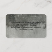 Beruflicher Watercolor Black Yoga Instructor Visitenkarte (Rückseite)