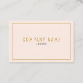 Beruflicher Weichpfirsichstreifen Visitenkarte (Vorderseite)