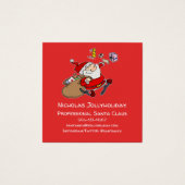 Beruflicher Weihnachtsmann Funny Informeller Carto (Vorderseite)