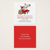 Beruflicher Weihnachtsmann Funny Informeller Carto (Vorne & Hinten)