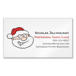 Beruflicher Weihnachtsmann Funny Informeller Carto Magnetische Visitenkarte