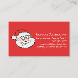 Beruflicher Weihnachtsmann Funny Informeller Carto Visitenkarte