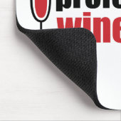 Beruflicher Wein-Schmecker Mousepad (Ecke)