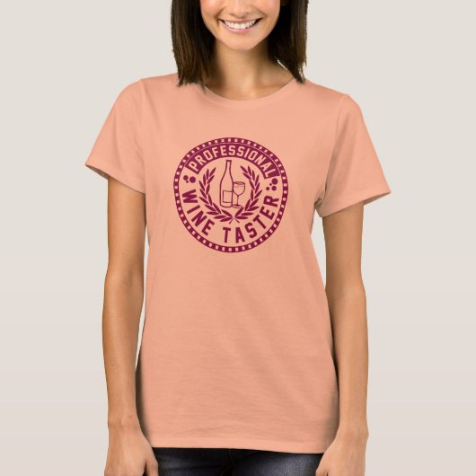 Beruflicher Wein-Schmecker T-Shirt (Vorderseite)
