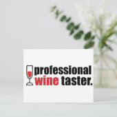 Beruflicher Weinkeller Postkarte (Stehend Vorderseite)