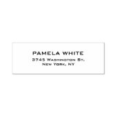 Beruflicher weißer Hintergrund Einfaches Schlichte Permastempel (Design)