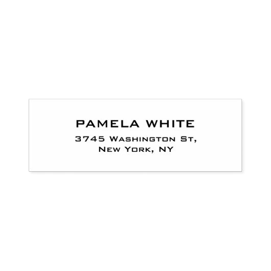 Beruflicher weißer Hintergrund Einfaches Schlichte Permastempel (Design)