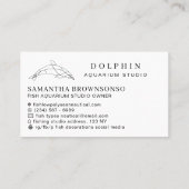 Beruflicher weißer, moderner niederpolnischer Dolp Visitenkarte (Rückseite)