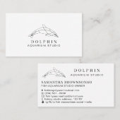 Beruflicher weißer, moderner niederpolnischer Dolp Visitenkarte (Vorne/Hinten)
