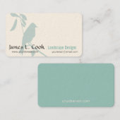 Beruflicher Whimsical Blue Bird Visitenkarte (Vorne/Hinten)