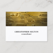 Beruflicher White Gold Circuit Board Consultant Visitenkarte (Vorderseite)